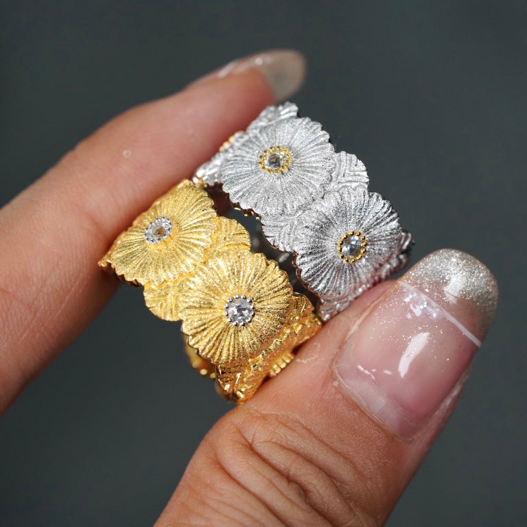 Bague Marguerite Topaze Naturelle 6391