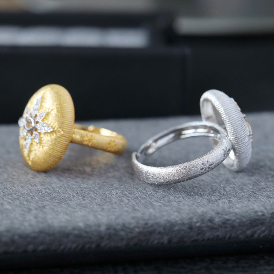 Bague Étoilée Ovale 6400