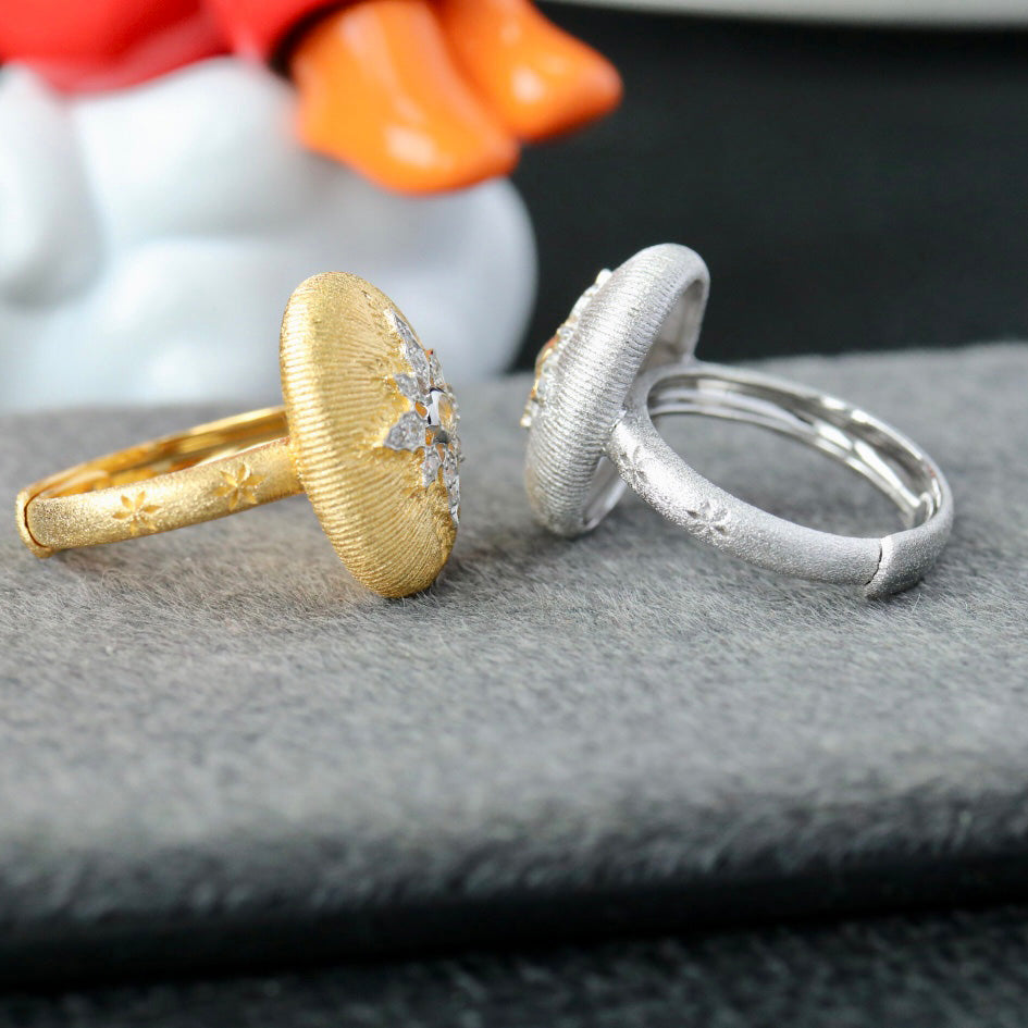 Bague Étoilée Ovale 6400