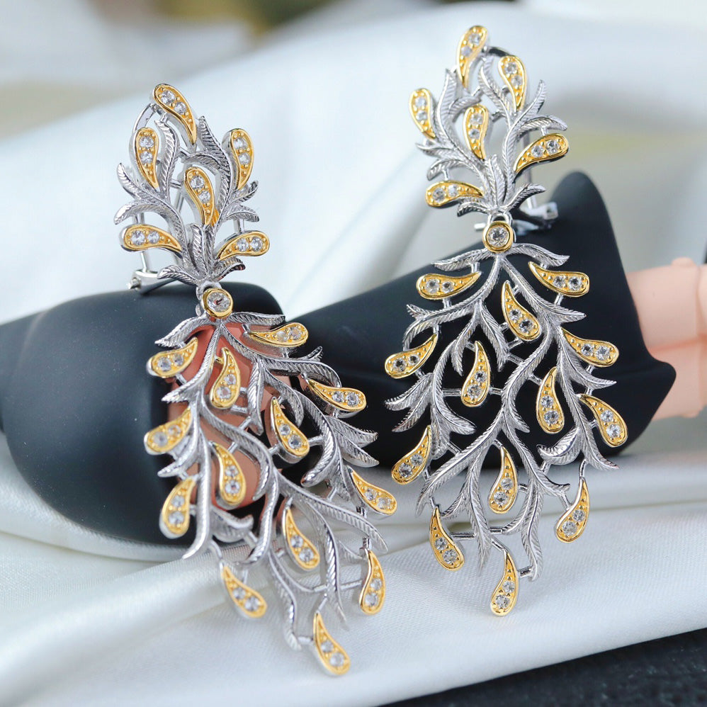 Boucles d'oreilles florales en filigrane 6422