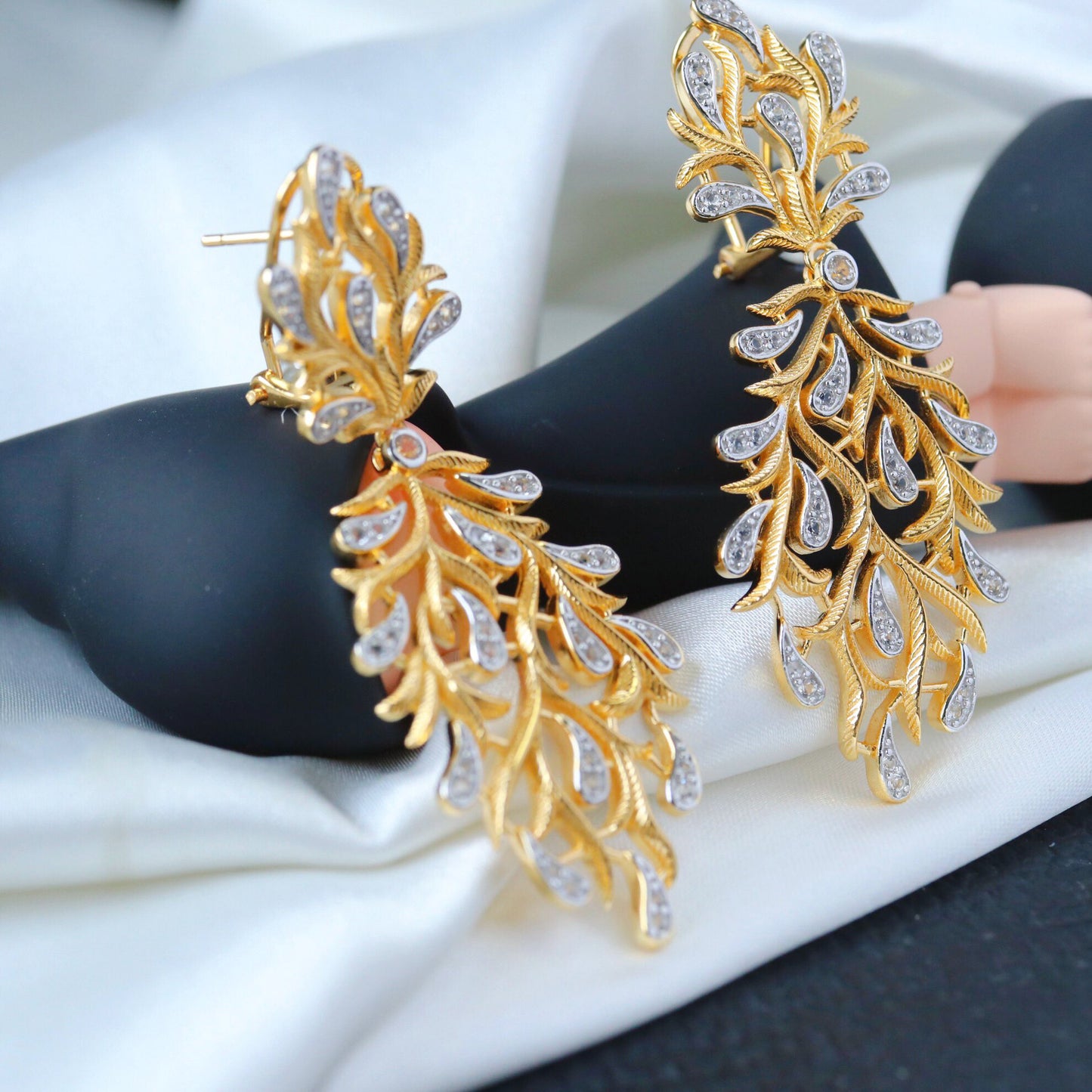 Boucles d'oreilles florales en filigrane 6422