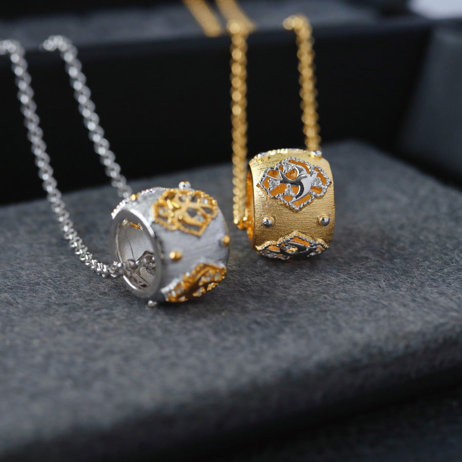 Collier à anneaux larges ajourés 6437