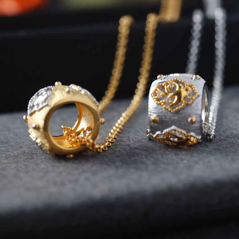 Collier à anneaux larges ajourés 6437