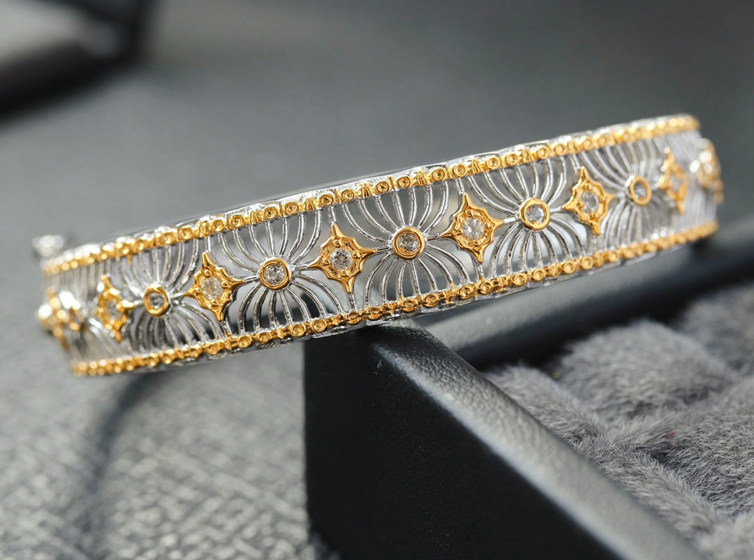Bracelet en filigrane floral 6468