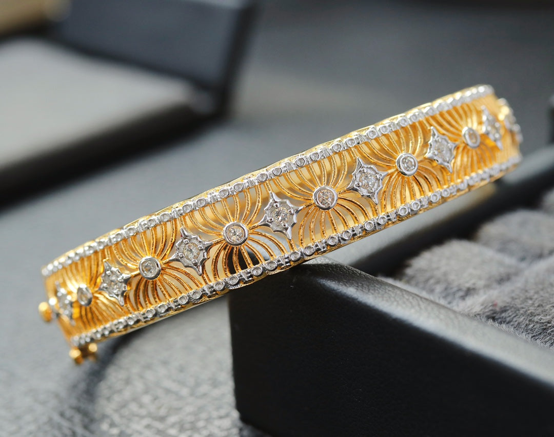 Bracelet en filigrane floral 6468