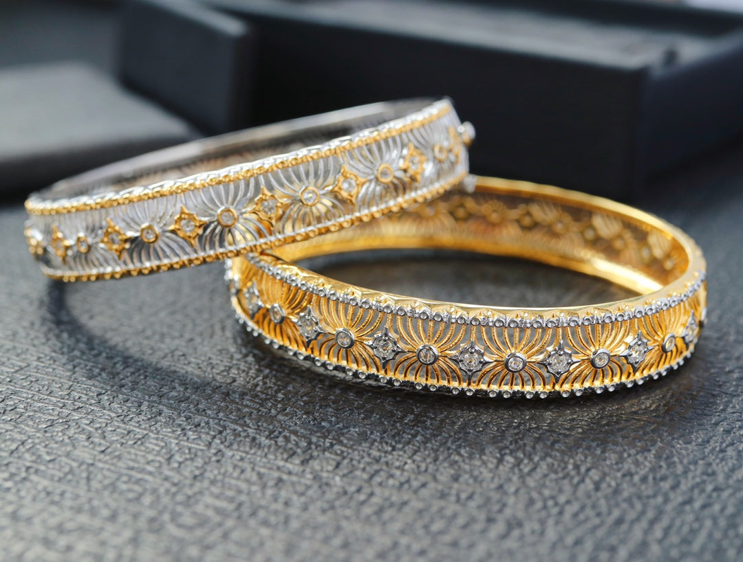 Bracelet en filigrane floral 6468