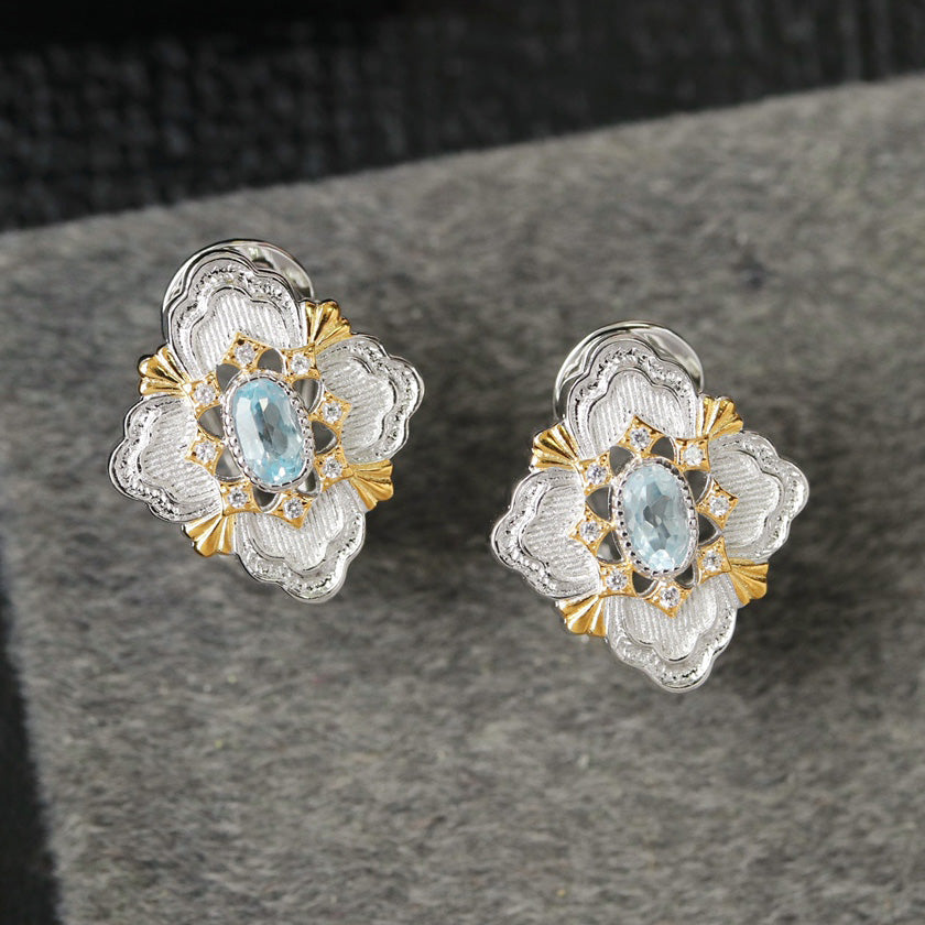 Boucles d'oreilles trèfle ajourées 6466