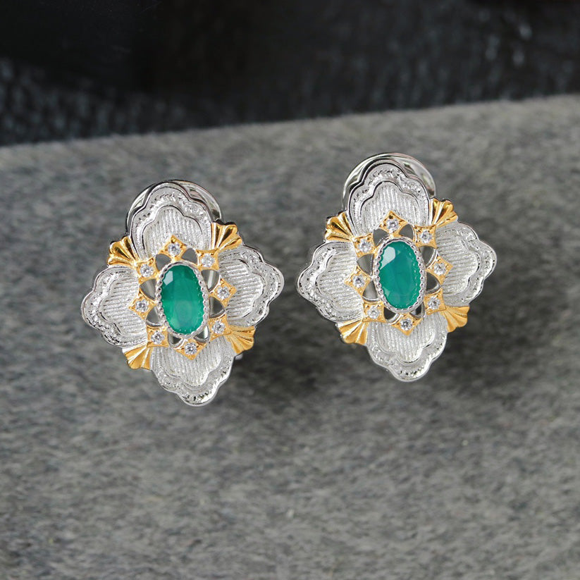 Boucles d'oreilles trèfle ajourées 6466