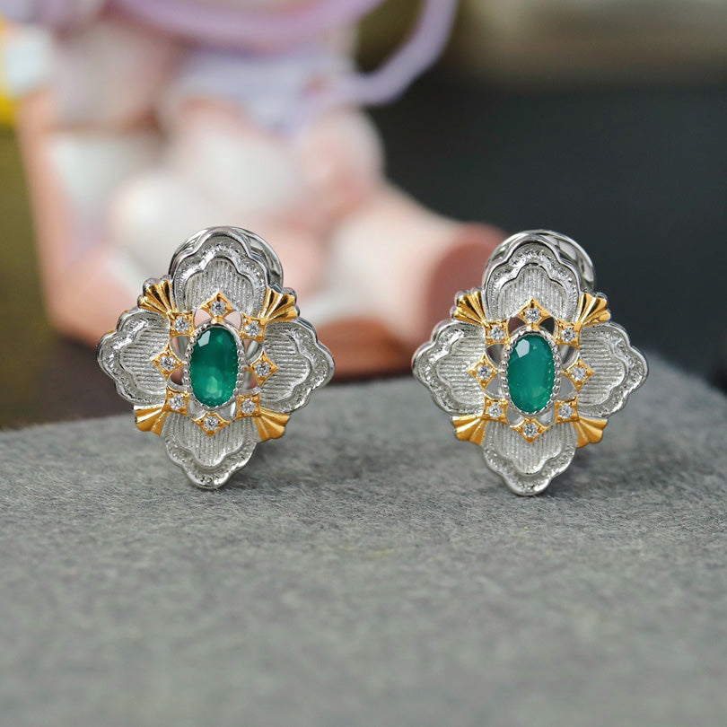 Boucles d'oreilles trèfle ajourées 6466
