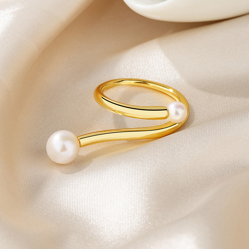 Bague fil de perles d'eau douce RN1019