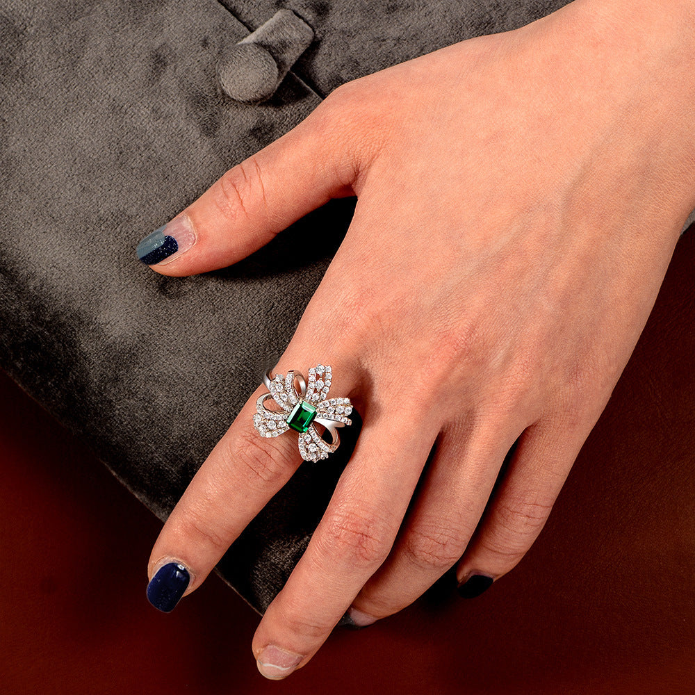Bague cocktail papillon tourmaline R1262