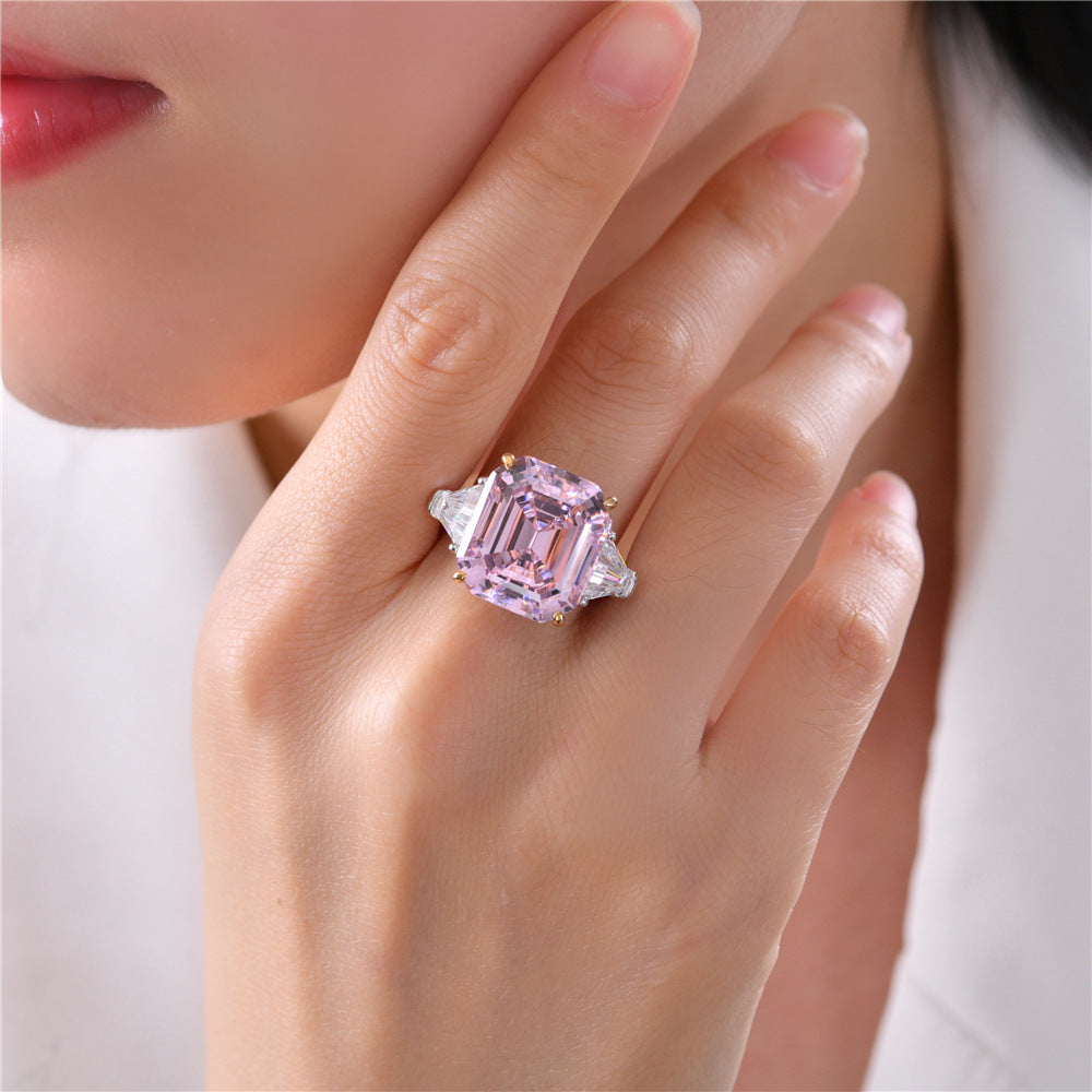 Bague de mariage fluorite morganite R0311