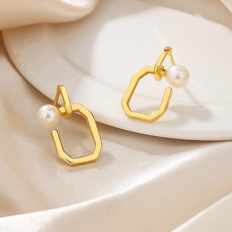 Boucles d'oreilles en fil de perles d'eau douce PE1041