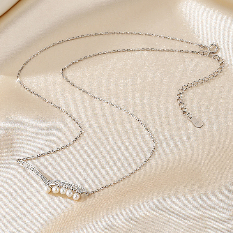 Collier de Noël en perles d'eau douce PN1014