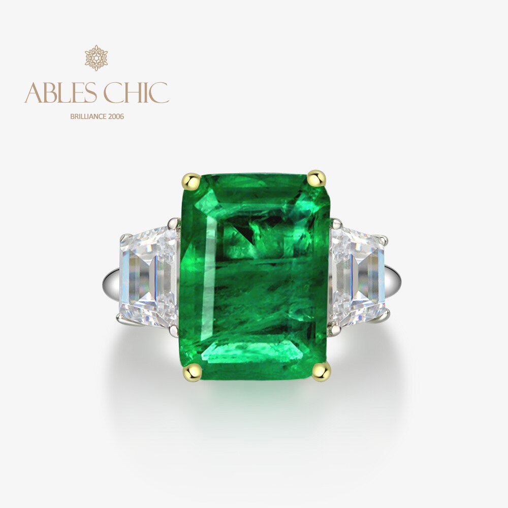 Bague de fiançailles Lab Emeraude Paraiba R0314