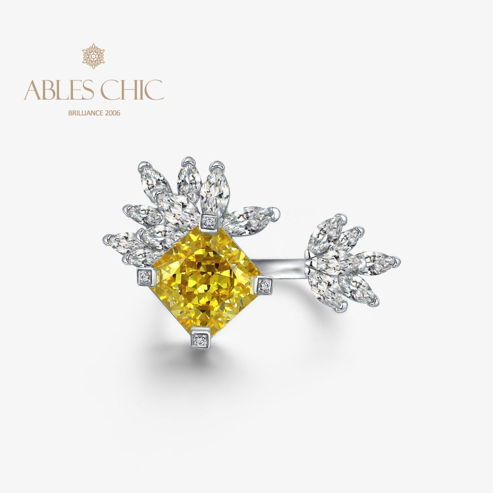 Bague Ouverte Fleur Marquise R1192
