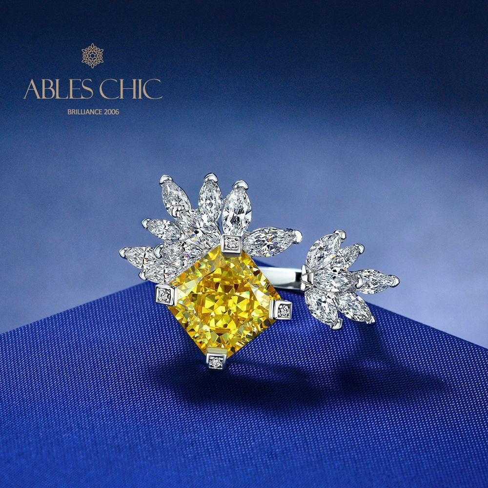 Bague Ouverte Fleur Marquise R1192