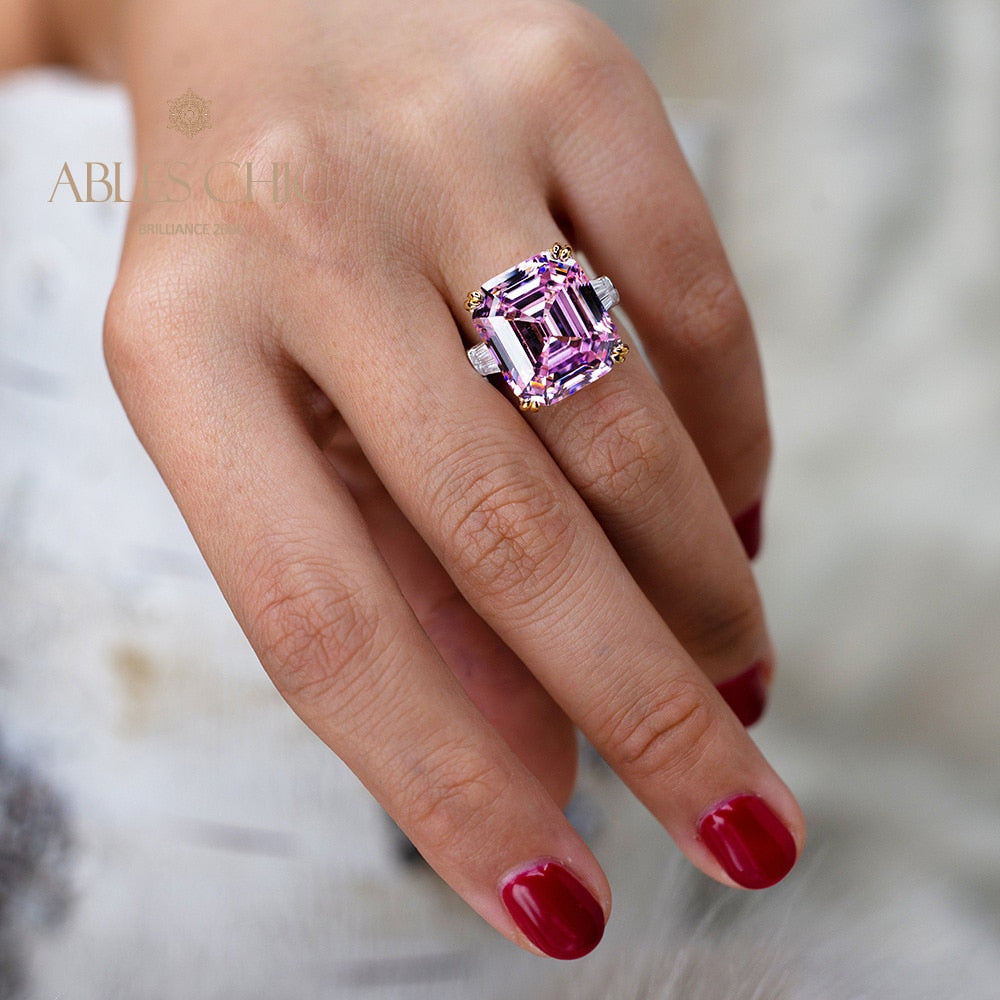 Bague améthyste Asscher R0377