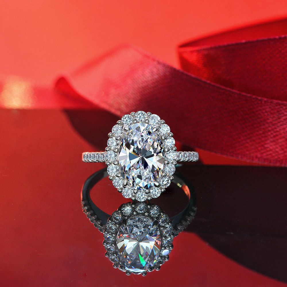 Bague de fiançailles ovale citrine R1021