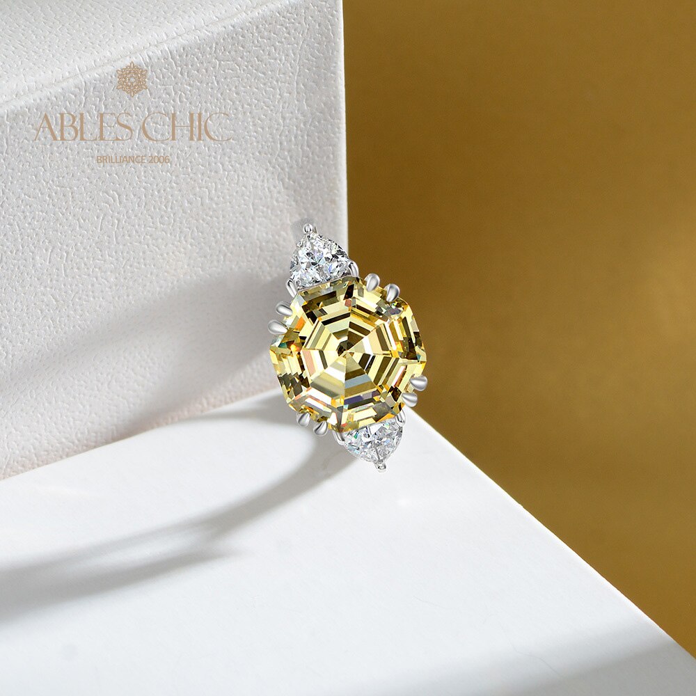 Bague de mariage octogone tanzanite R0324