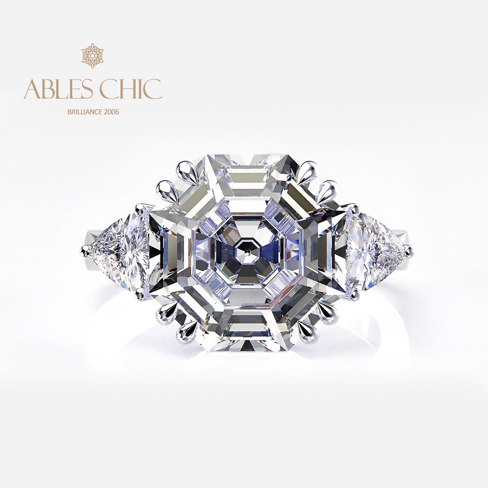 Bague de mariage octogone tanzanite R0324