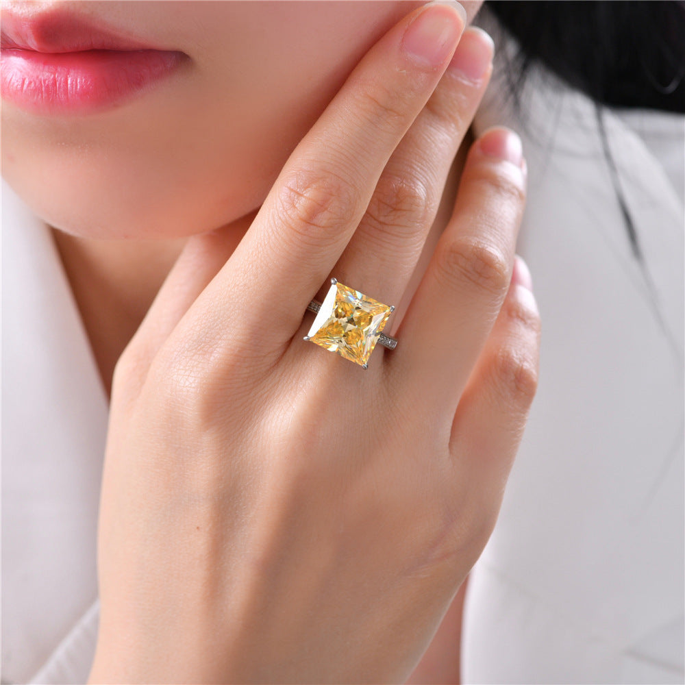 Bague de mariage en béryl jaune R0351
