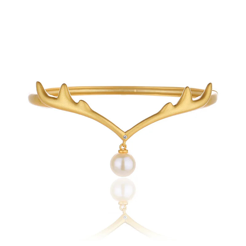 Bracelet en bois de perles d'eau douce PB1001