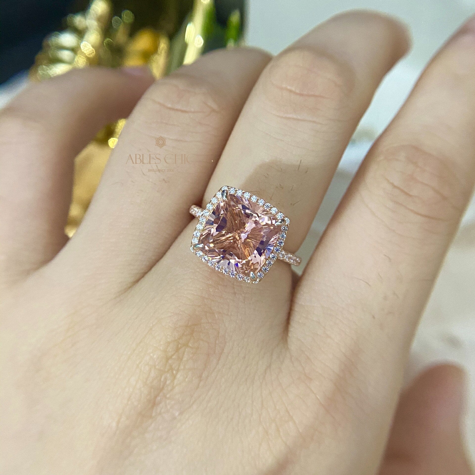 Bague cocktail Padparadscha R0944