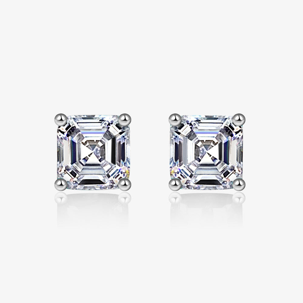 Boucles d'oreilles carrées Paraiba E0126