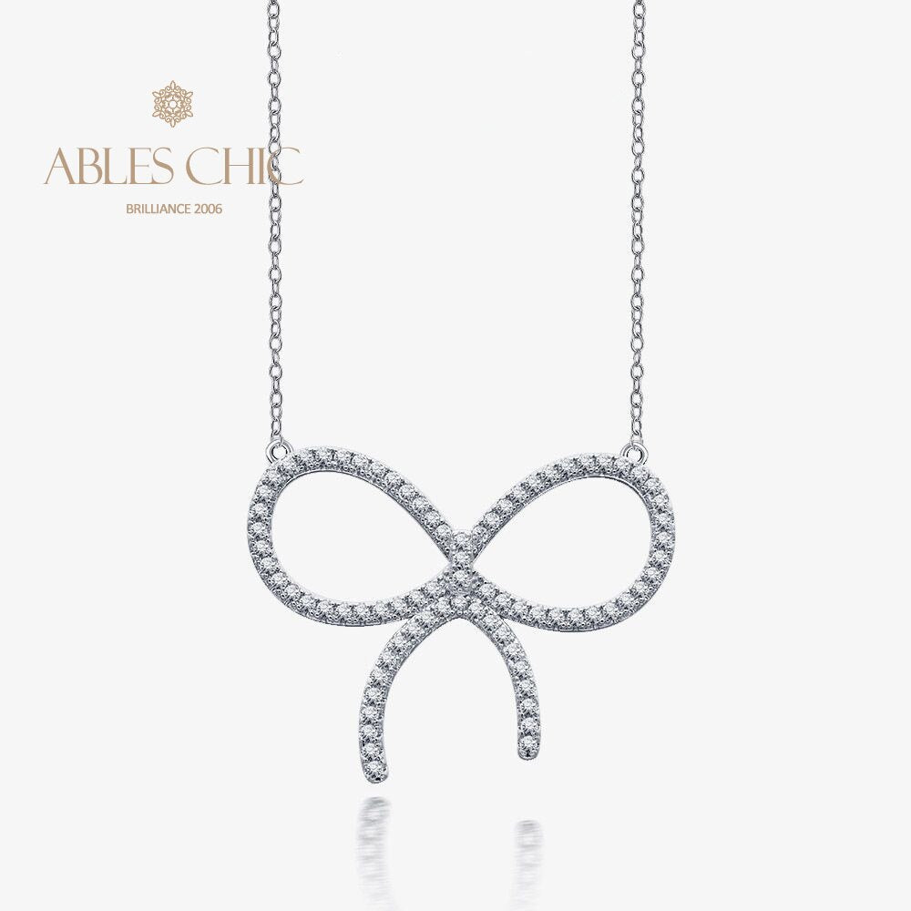 Collier pendentif papillon pavé P0733