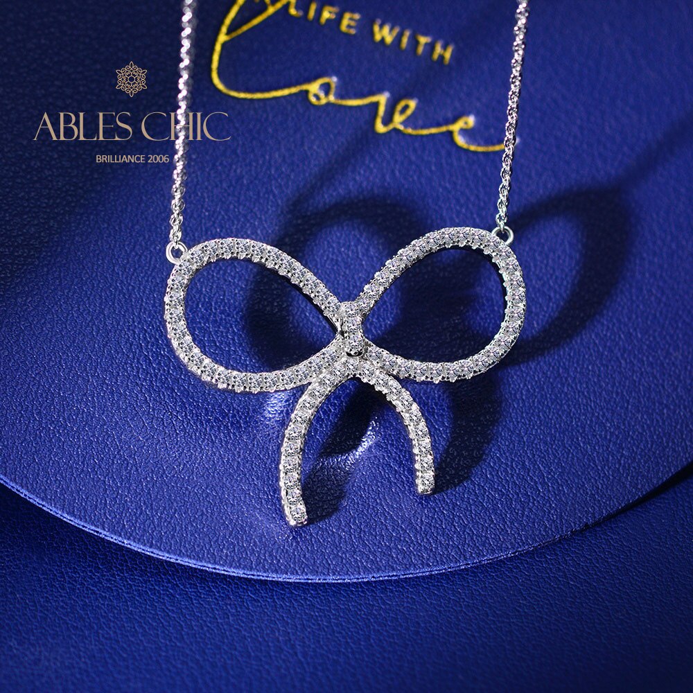 Collier pendentif papillon pavé P0733