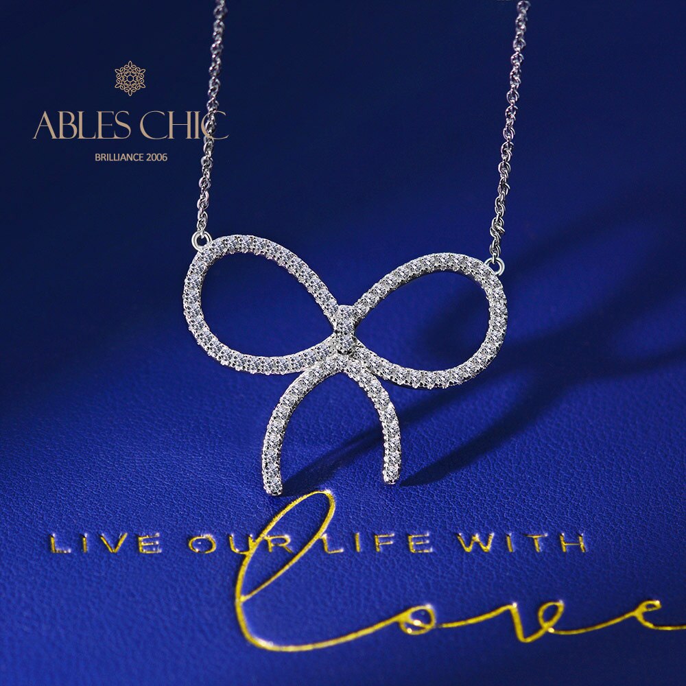 Collier pendentif papillon pavé P0733