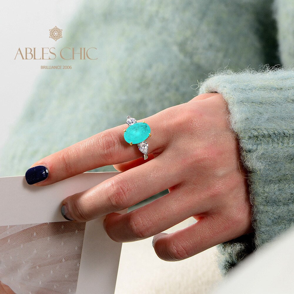 Bague de mariage Lab Paraiba R0871