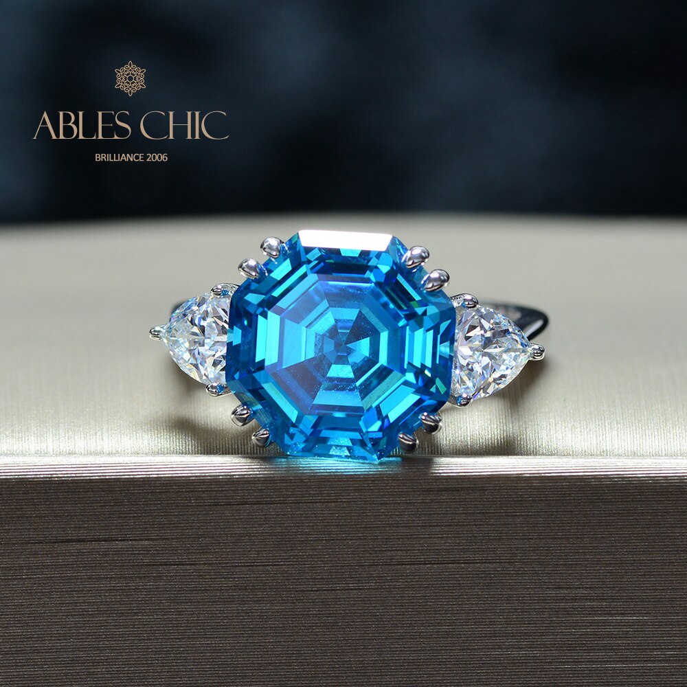 Bague de mariage octogone tanzanite R0324