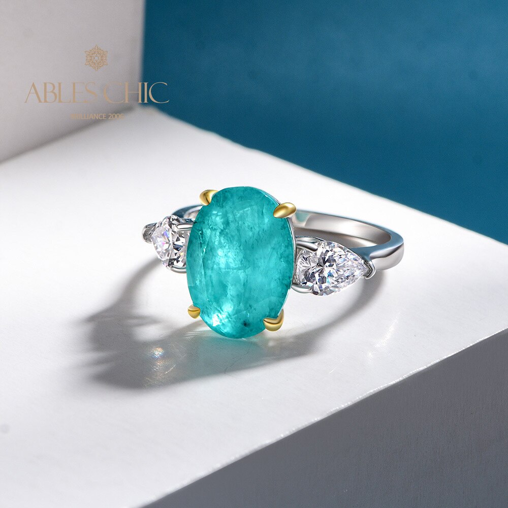 Bague de mariage Lab Paraiba R0871