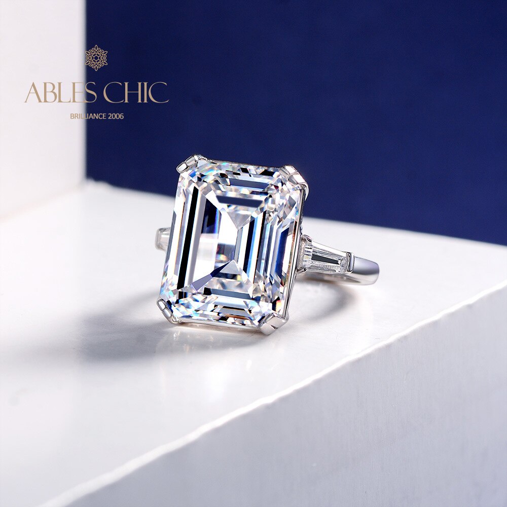 Bague citrine taille émeraude R1243