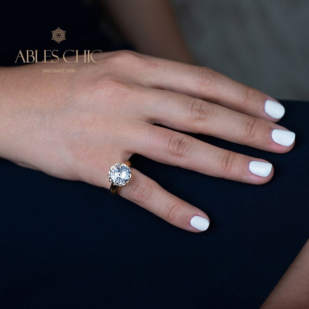 Bague de fiançailles solitaire R0309