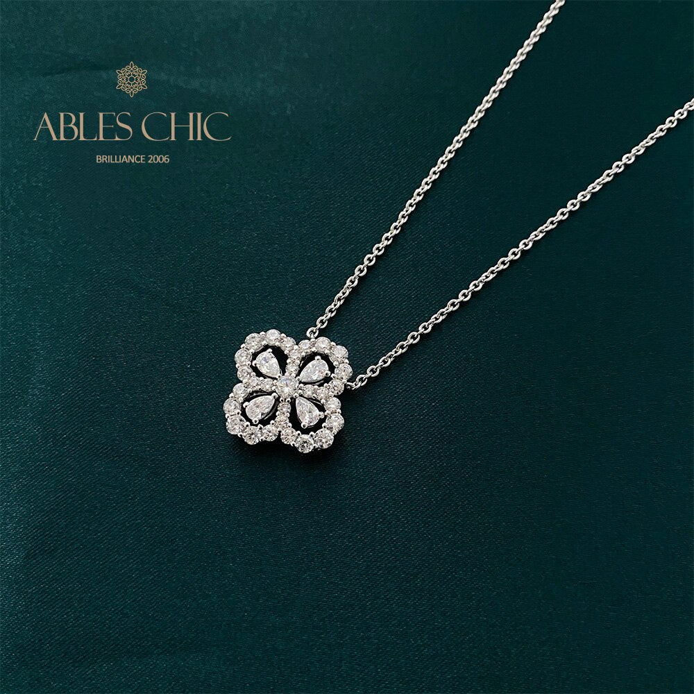 Pendentif Trèfle Béryl P0682