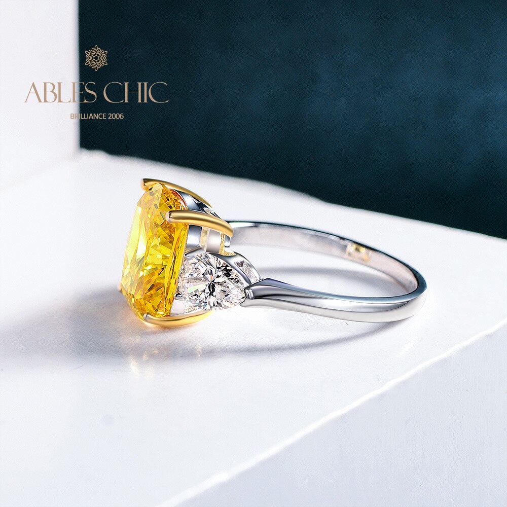 Bague cocktail citrine à haute teneur en carbone R0884