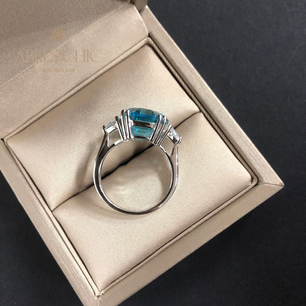 Bague de mariage octogone tanzanite R0324