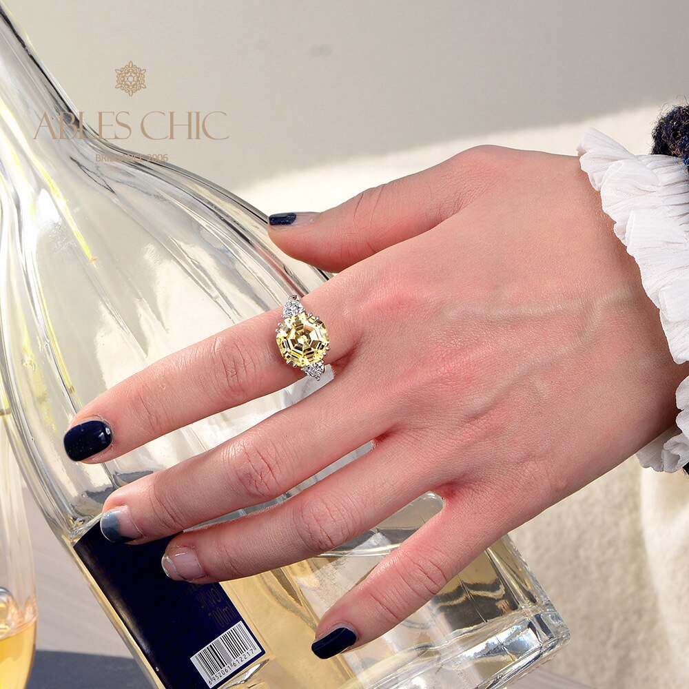 Bague de mariage octogone tanzanite R0324