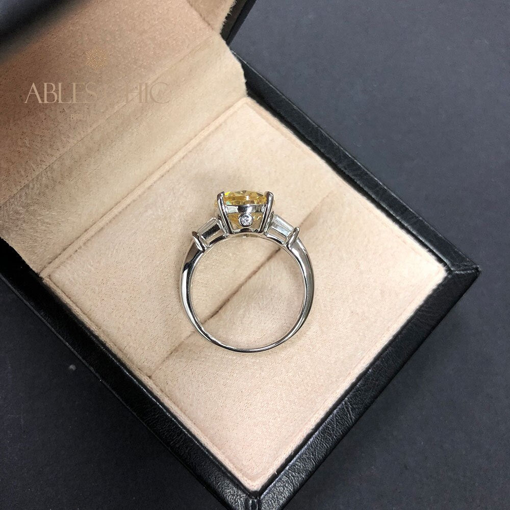 Bague de déclaration de pierres précieuses Lab Grwon R0378