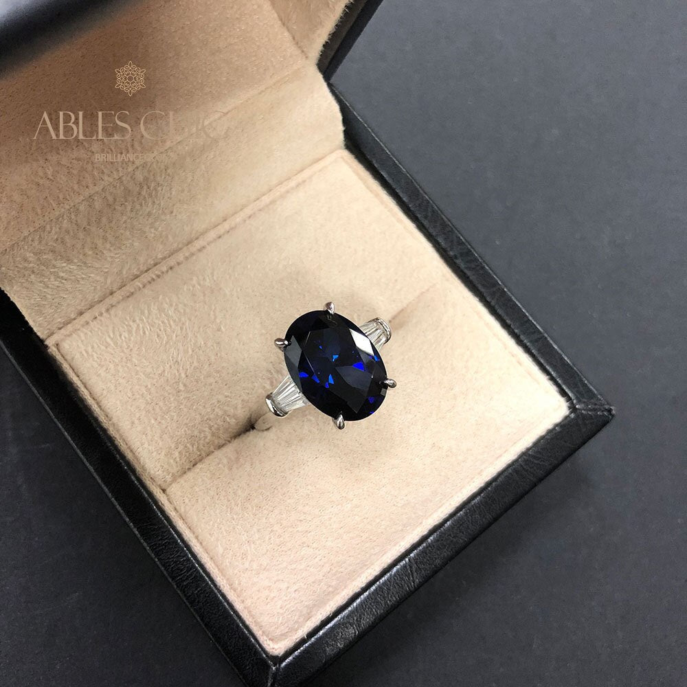 Bague de déclaration de pierres précieuses Lab Grwon R0378