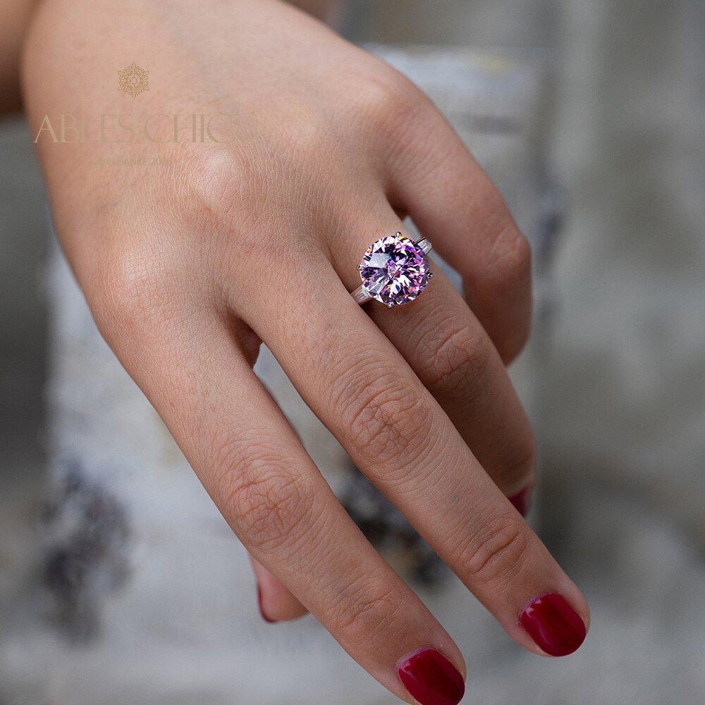 Bague de mariage Kunzite R0350