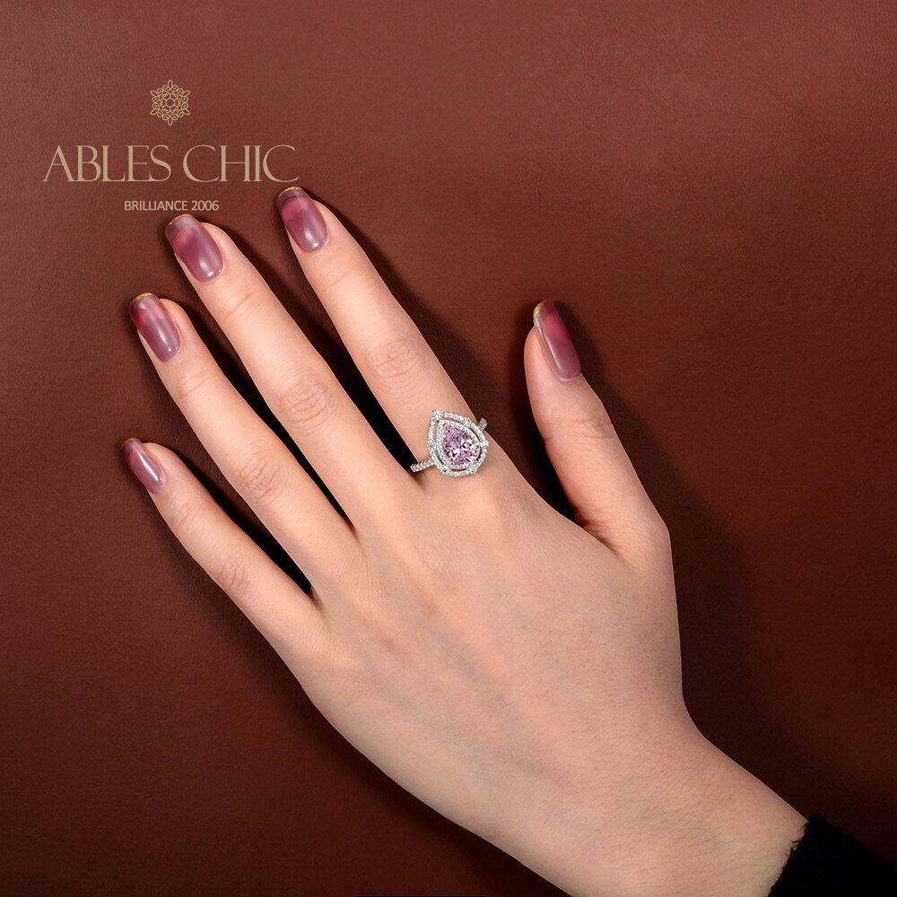Bague poire Kunzite R0925