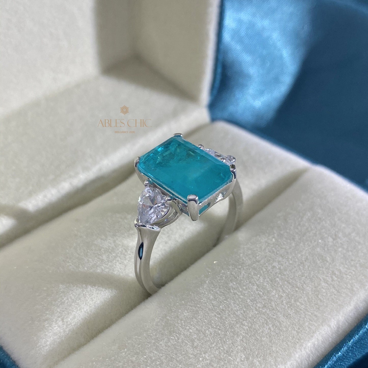 Bague de fiançailles Lab Paraiba R0878