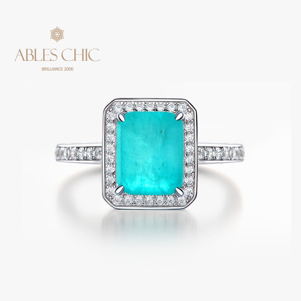 Bague de mariage émeraude de laboratoire R0303