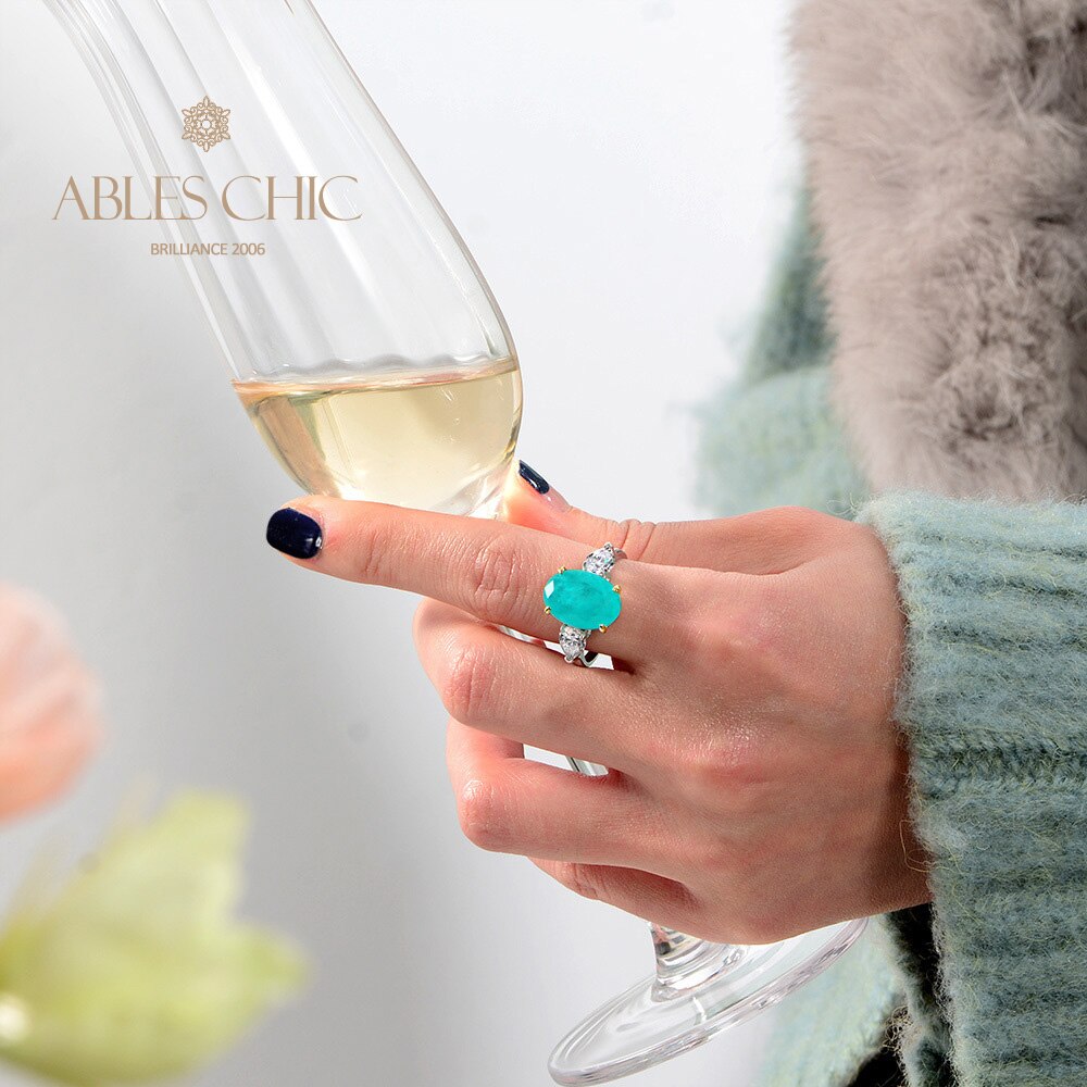 Bague de mariage Lab Paraiba R0871