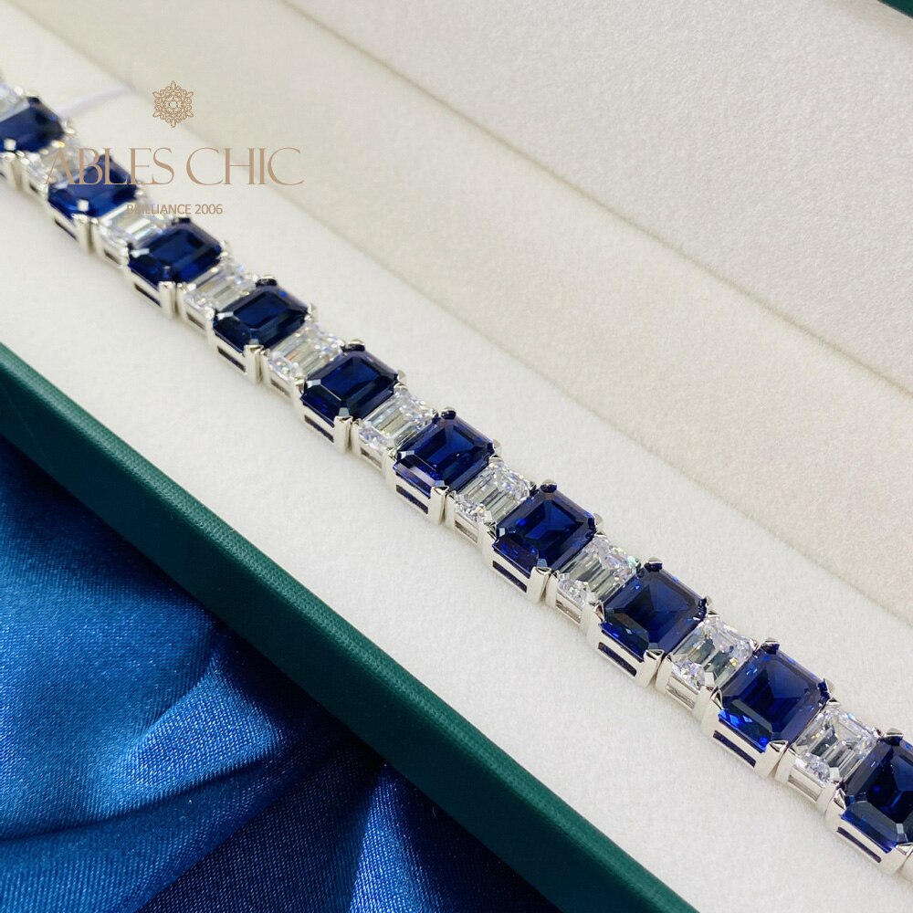Bracelet de mariées saphir B0628