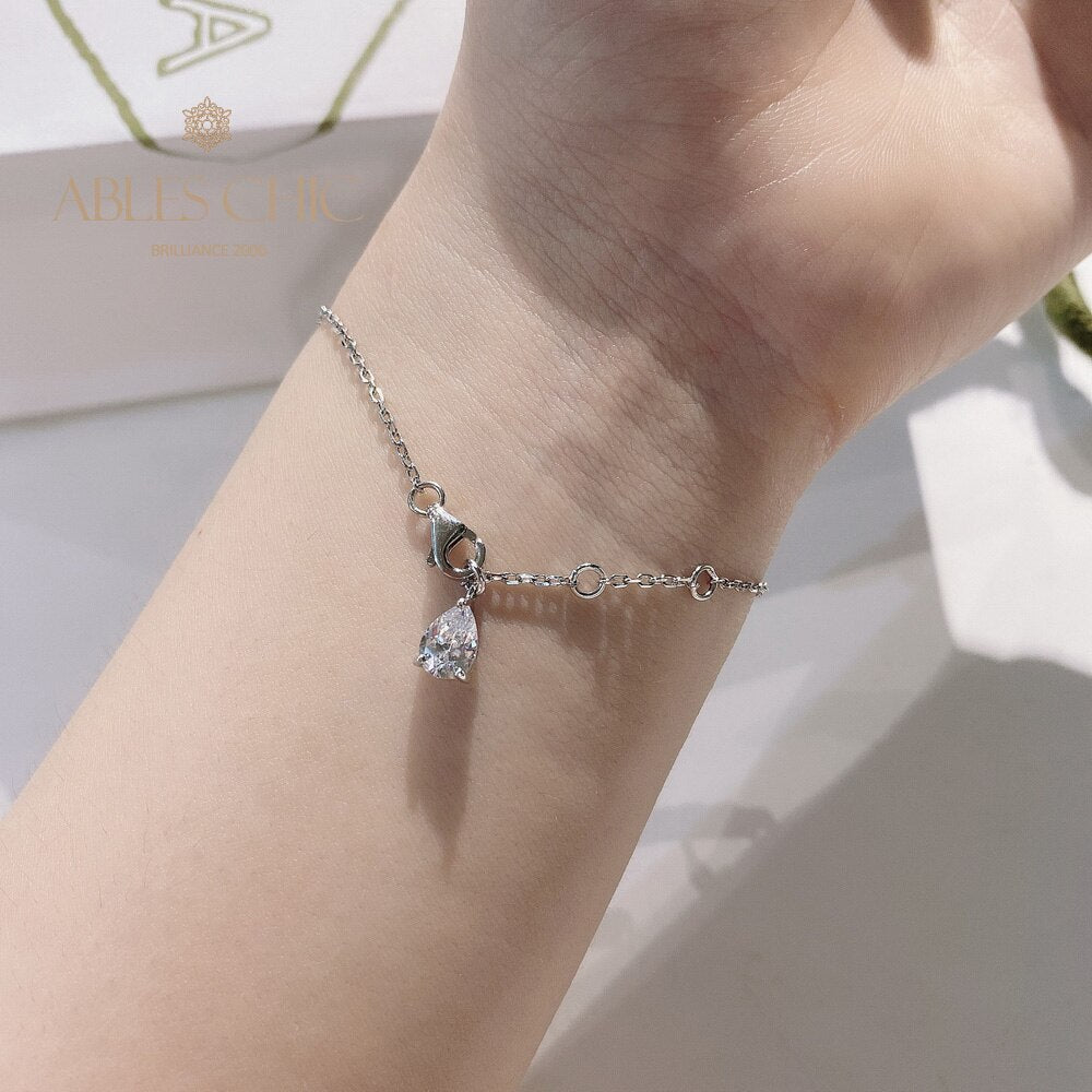 Bracelet glacé papillon pavé B0486